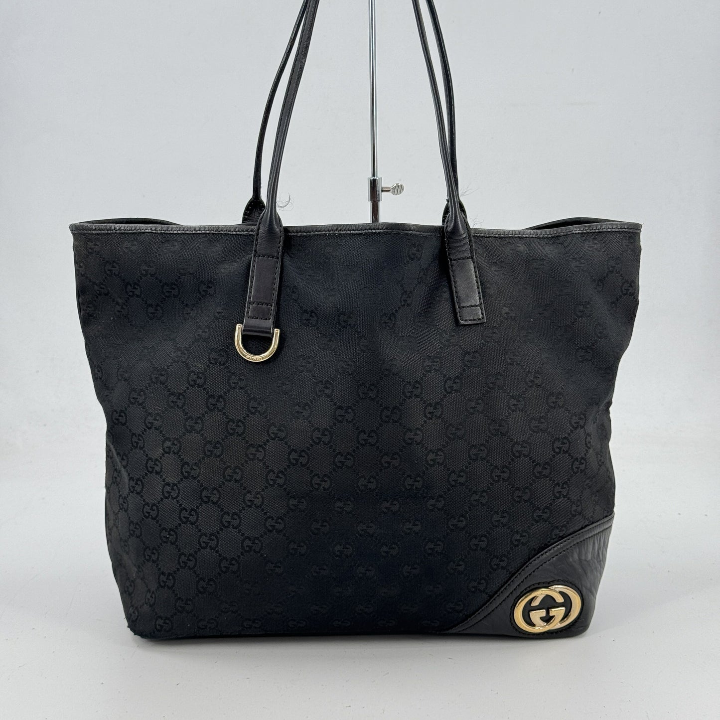 GUCCI GGキャンバス ニューブリット トートバッグ