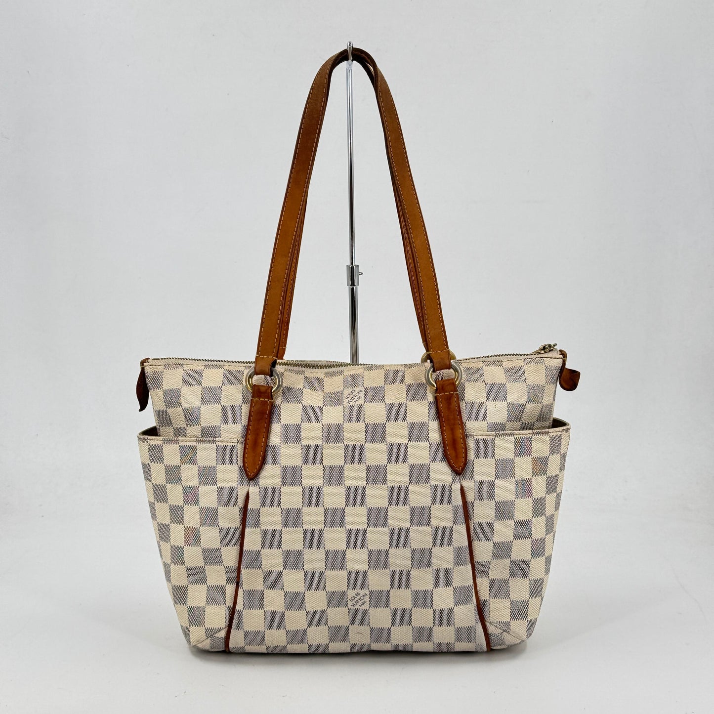 LOUIS VUITTON トータリーPM ダミエ・アズール ホワイト トートバッグ N51261