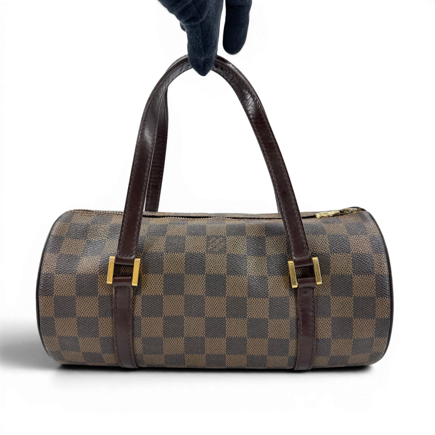 LOUIS VUITTON パピヨン26 ダミエ・エベヌ キャンバス ブラウン 旧型 ハンドバッグ N51304