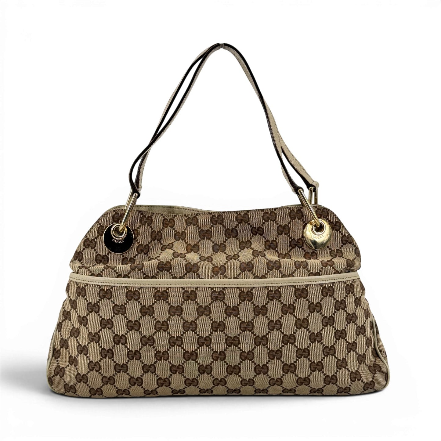 GUCCI エクリプス GGキャンバス ベージュ ショルダートート 120836