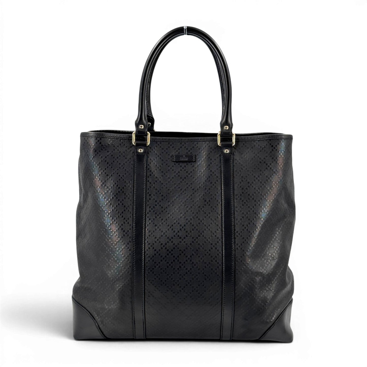 GUCCI ブラックキャンバス トートバッグ