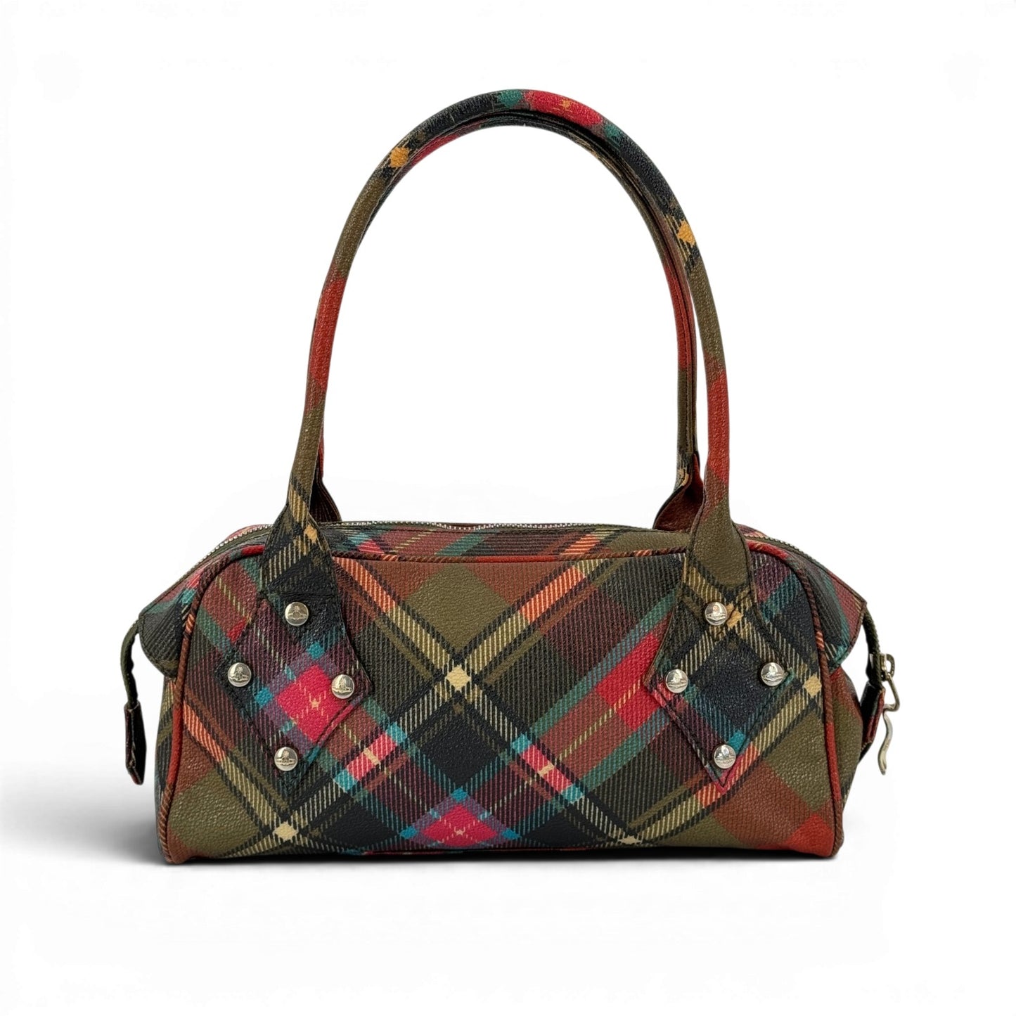 Vivienne Westwood ダービータータンチェック キャンバス マルチミニボストンバッグ