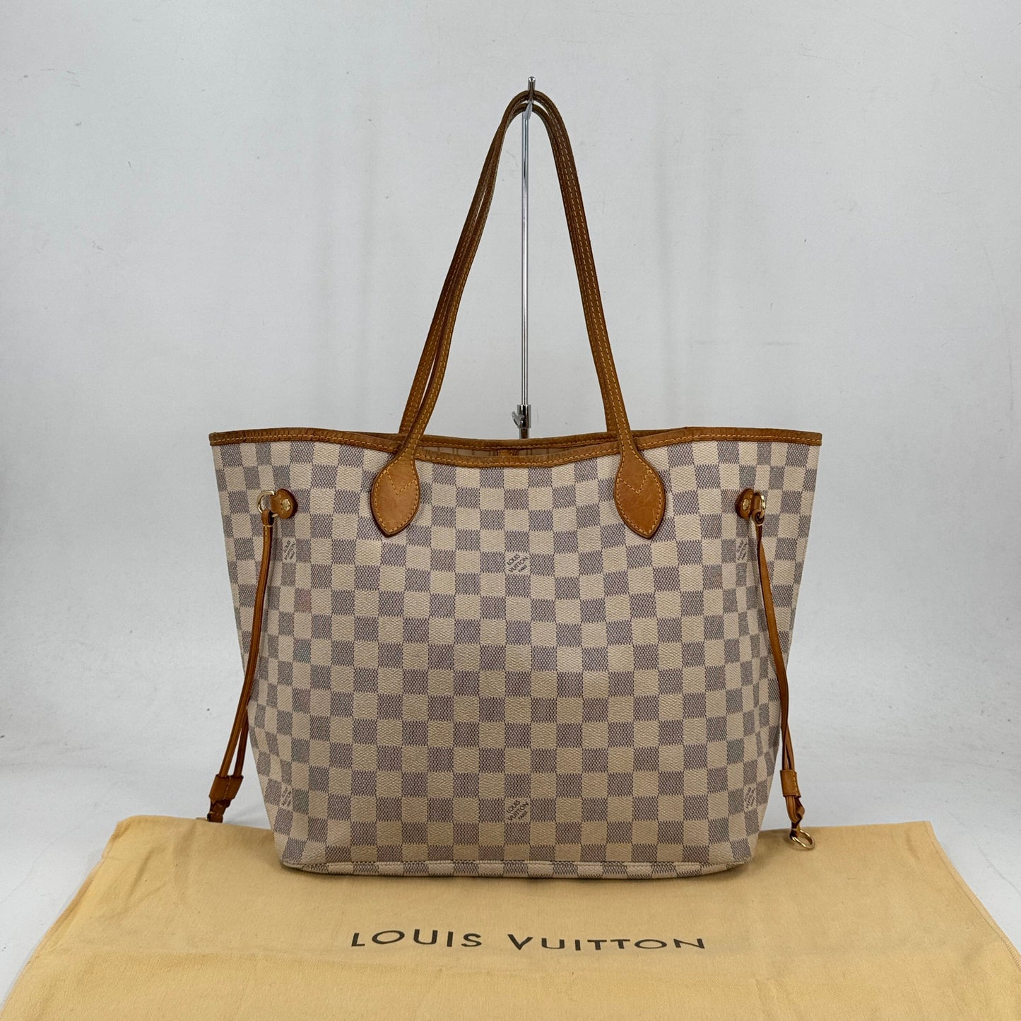 LOUIS VUITTON ネヴァーフルMM ダミエ・アズール ホワイト ショルダーバッグ N51107