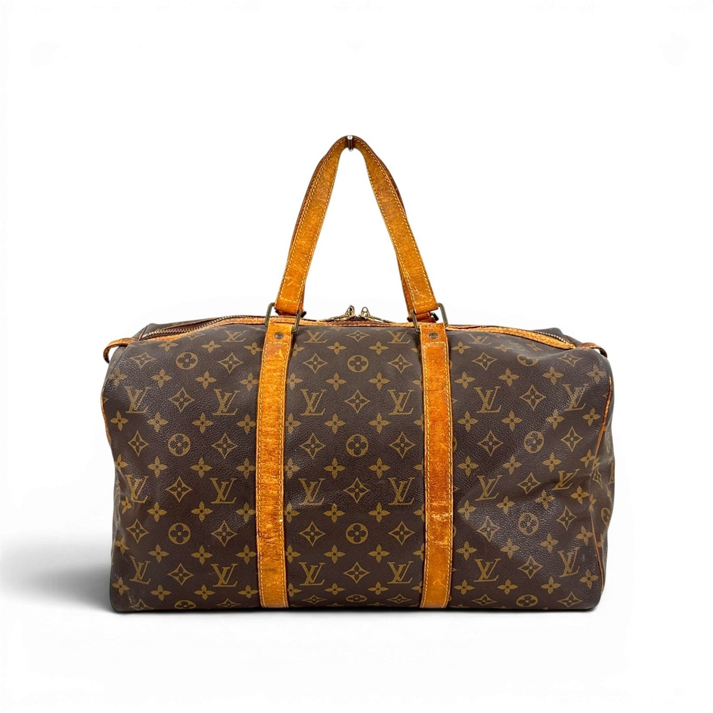 LOUIS VUITTON サック・スープル45 モノグラムキャンバス ブラウン ボストンバッグ M41624