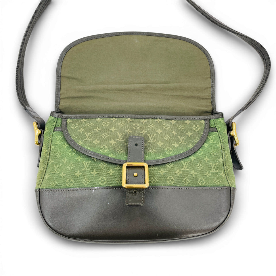 LOUIS VUITTON モノグラム ミニラン グリーン カーキ ベレンジャー M92673 ショルダーバッグ