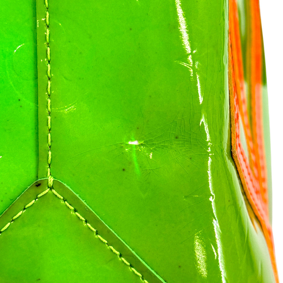 LOUIS VUITTON モノグラム ヴェルニ フルオ グリーン リードPM M91904 ハンドバッグ