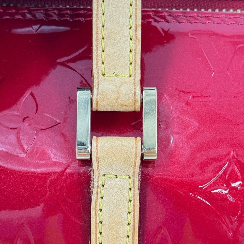 LOUIS VUITTON モノグラム ヴェルニ レッド ベッドフォード M91986 ハンドバッグ