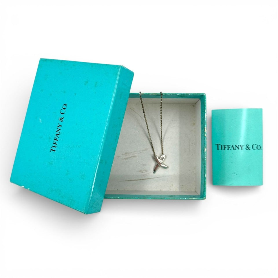 TIFFANY ネックレス キス クロス 925 SV