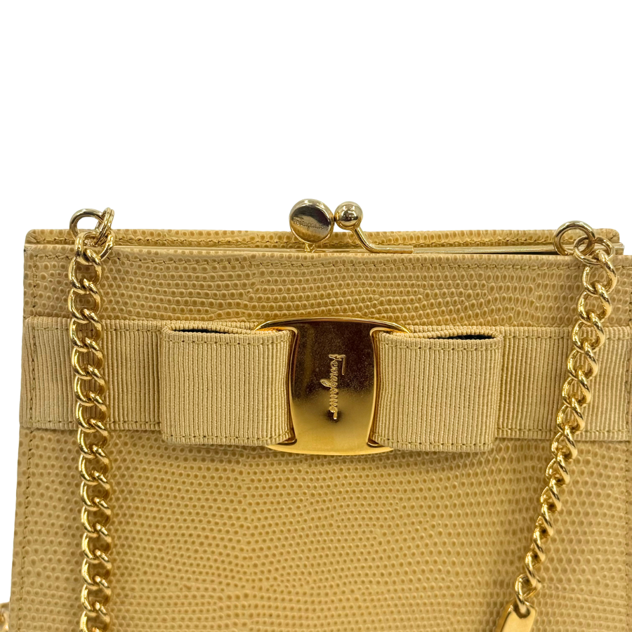 Ferragamo　ヴァラリザード　チェーンショルダーバッグ