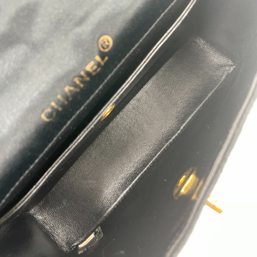 CHANEL Matelasse Satin Chain Shoulder Bag