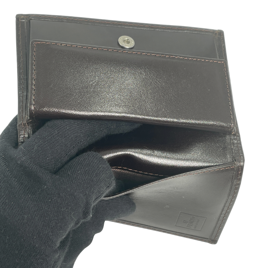 FENDI　財布　二つ折り　ズッカキャンバス