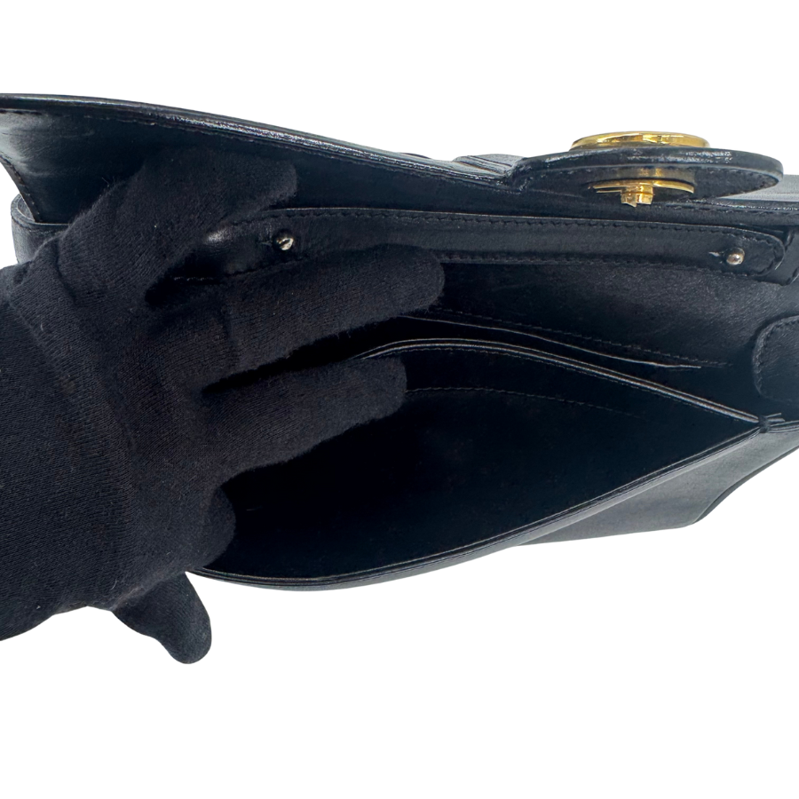 CELINE　レザー　馬車金具　ショルダーバッグ