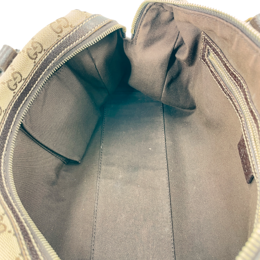 GUCCI GGキャンバス ボストンバッグ