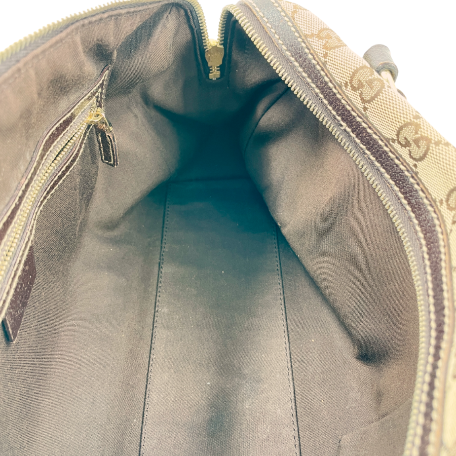 GUCCI GGキャンバス ボストンバッグ