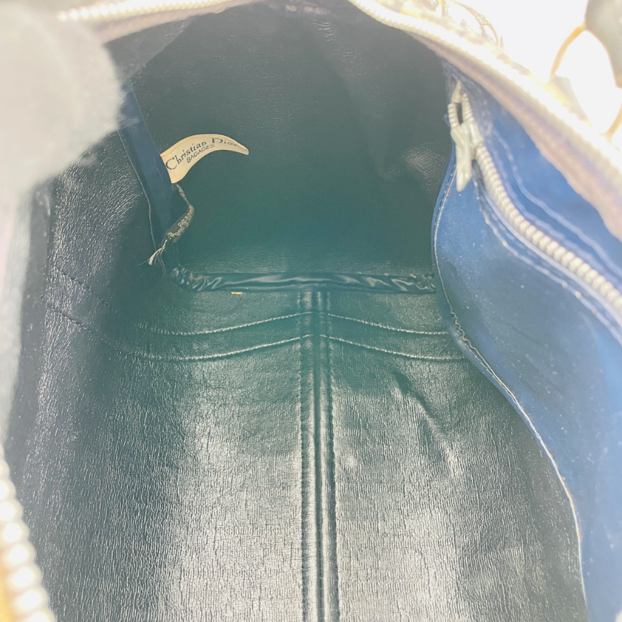 DIOR　ミニボストンバッグ　ネイビー