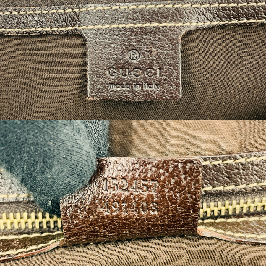 GUCCI GGキャンバス ボストンバッグ