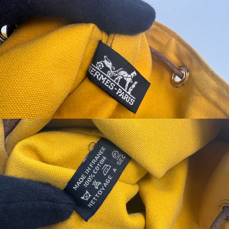 HERMES ポロションミミル 黄色 ショルダーバッグ