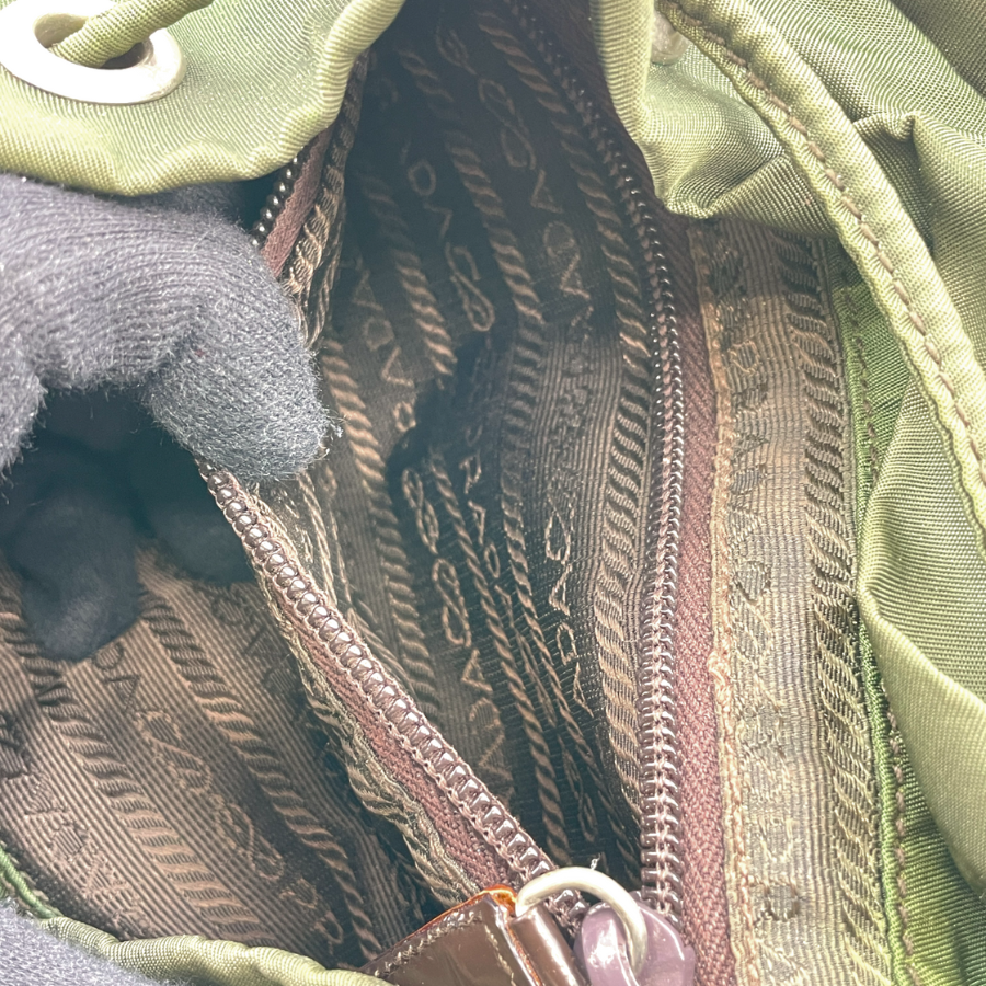 PRADA リュックサック　テスート カーキ