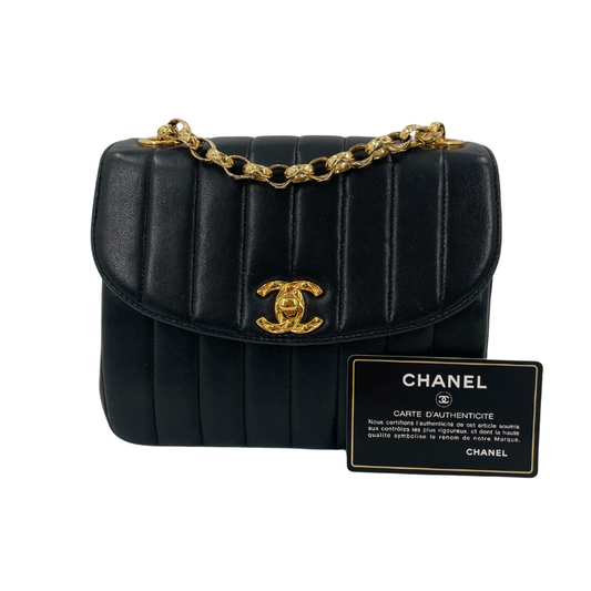 CHANEL Mademoiselle Lambskin Chain Shoulder Bag