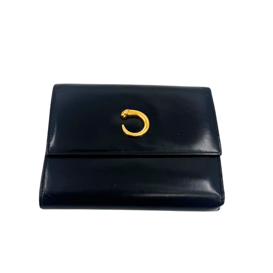 Cartier　２つ折り長財布　サファイア