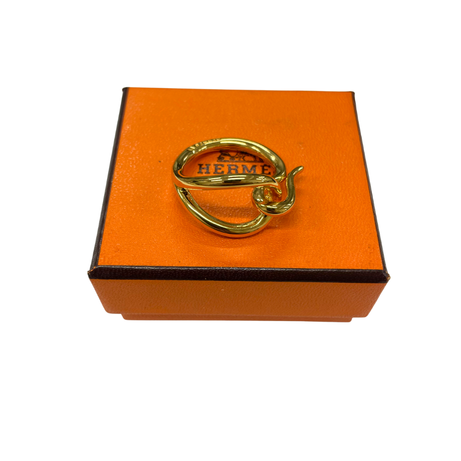 HERMES スカーフリング   ゴールド