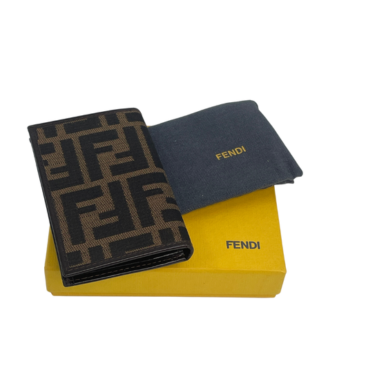 FENDI　財布　二つ折り　ズッカキャンバス