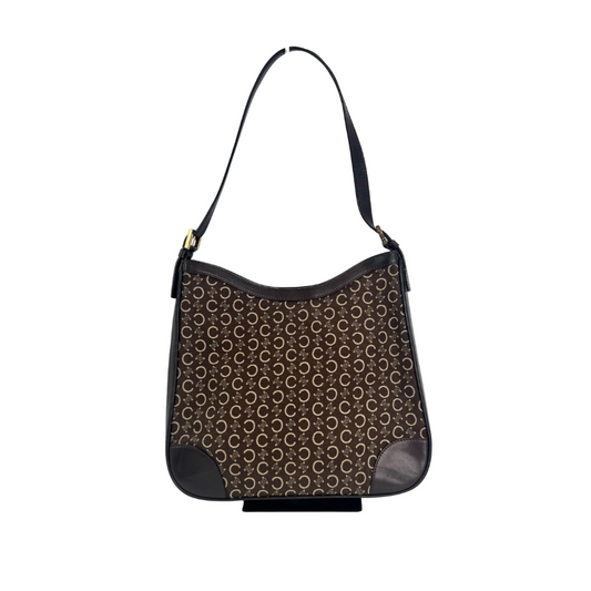 CELINE　ショルダーバッグ　茶　F525