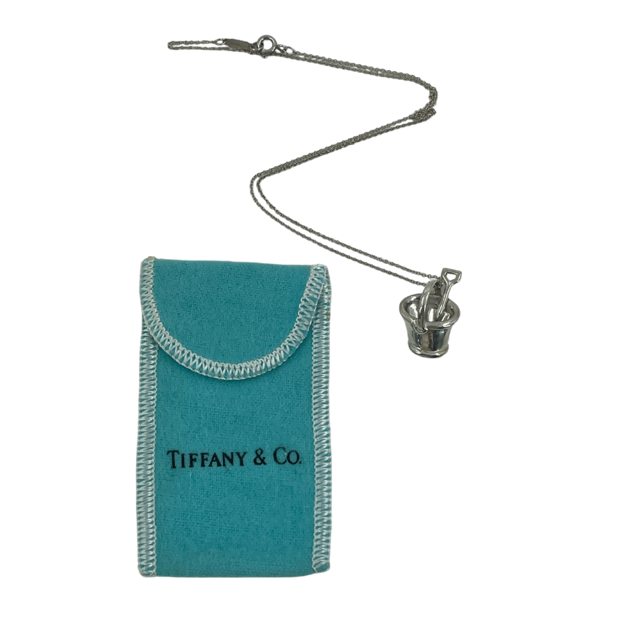 TIFFANY & CO Sterling Silver Bucket Pendant Necklace