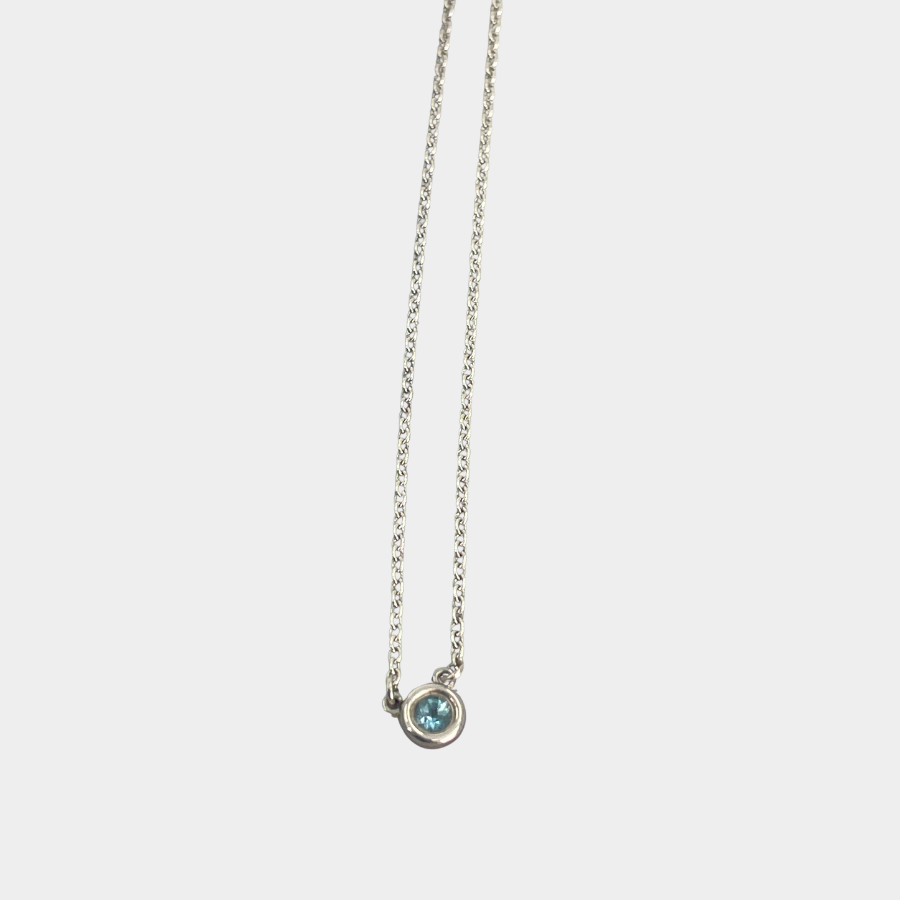 TIFFANY　バイザヤード　アクアマリン　ネックレス