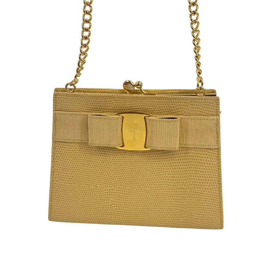 Ferragamo　ヴァラリザード　チェーンショルダーバッグ