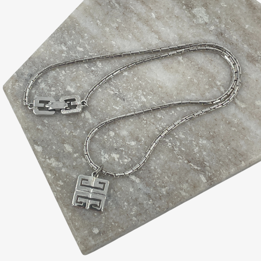 GIVENCHY Silver Chain Necklace