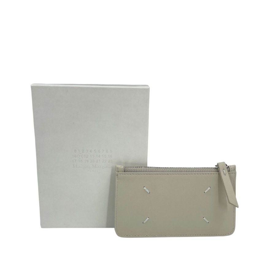 MAISON MARGIELA Leather Coin Purse White