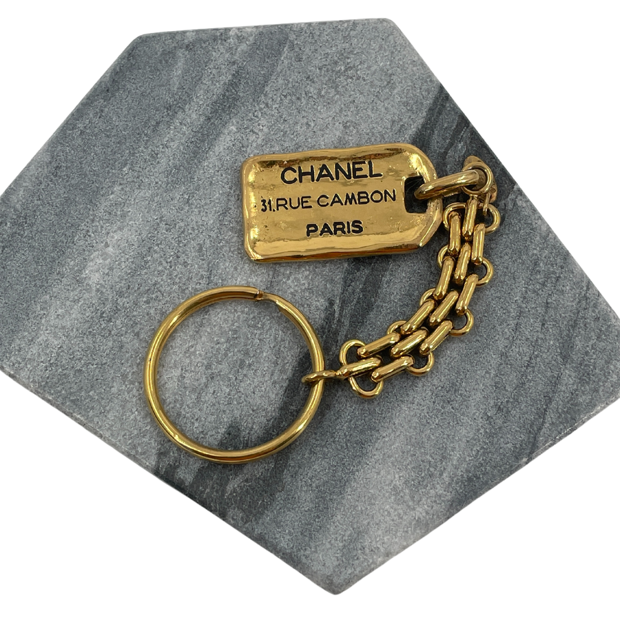 CHANEL GP Gold 31 RUE CAMBON Key Ring