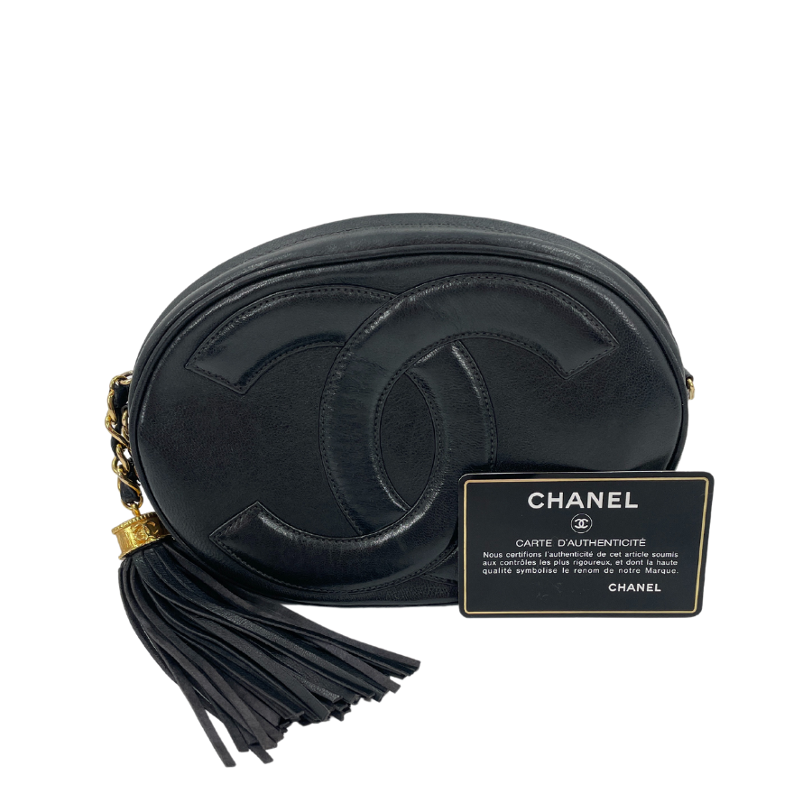 CHANEL Coco Mark Lambskin Chain Shoulder Bag