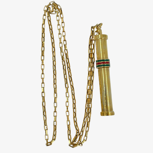 GUCCI Perfume Bottle Charm Chain Necklace