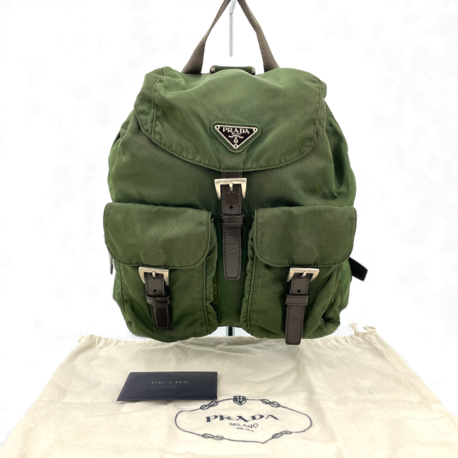 PRADA リュックサック　テスート カーキ