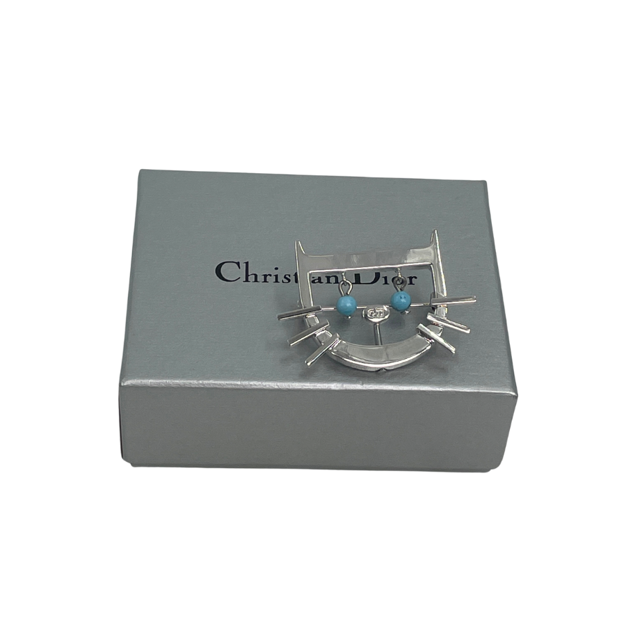 DIOR　ネコブローチ