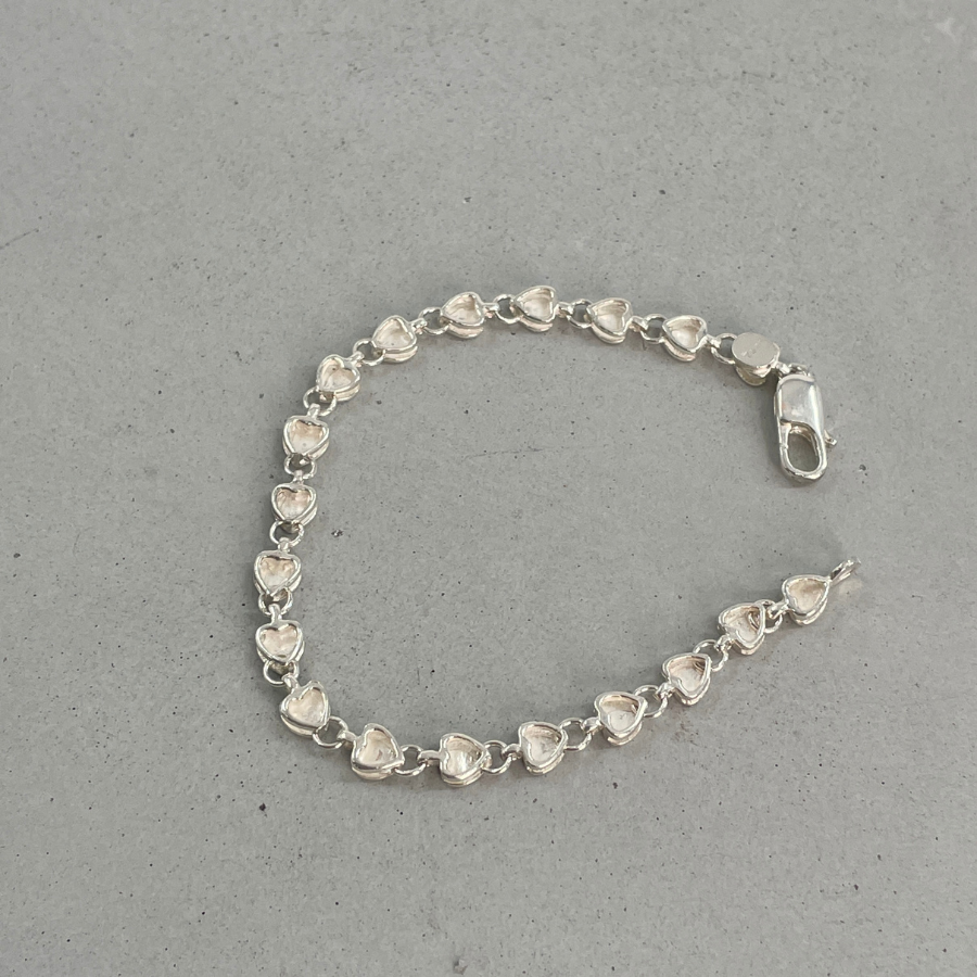TIFFANY　パフハート　ブレスレット　17cm