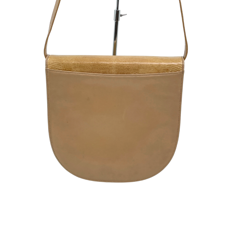 Yves saint laurent　型押しリザード　レザー　ショルダーバッグ