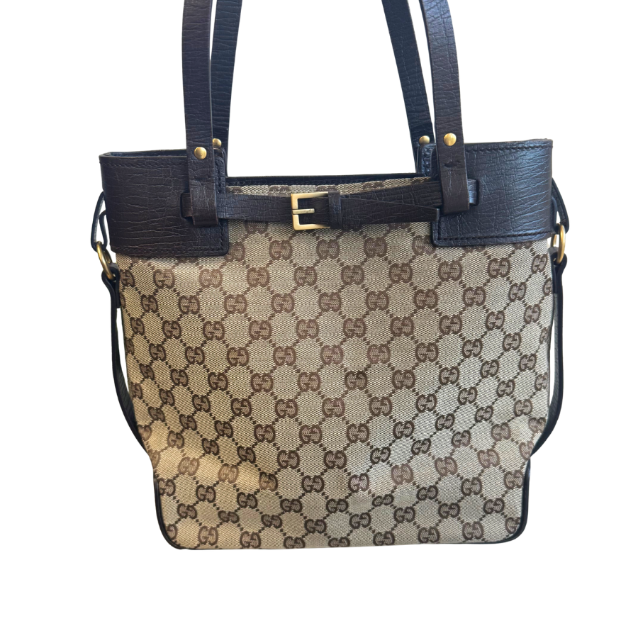 GUCCI  GGキャンバス/レザー  トートバッグ