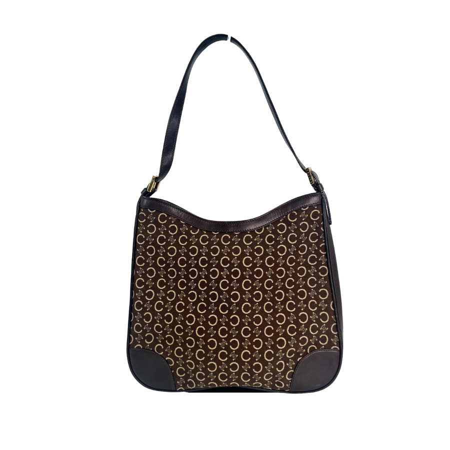CELINE　ショルダーバッグ　茶　F525