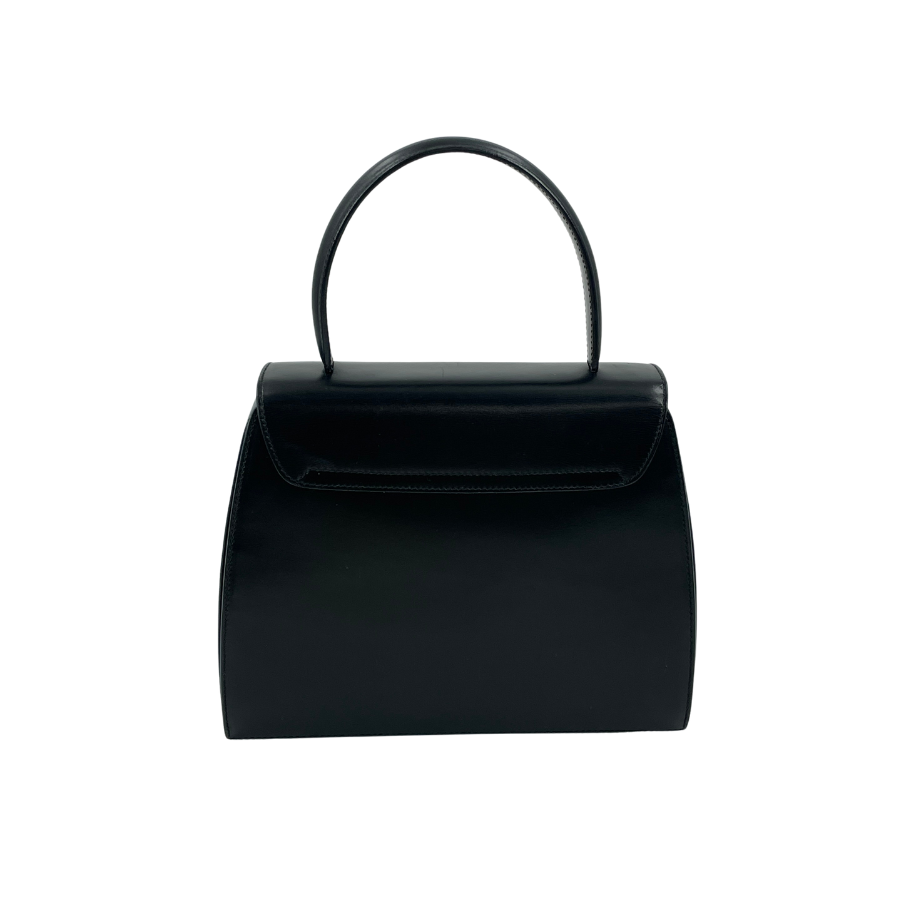 CELINE  スターボール金具  レザー  ハンドバッグ  BK