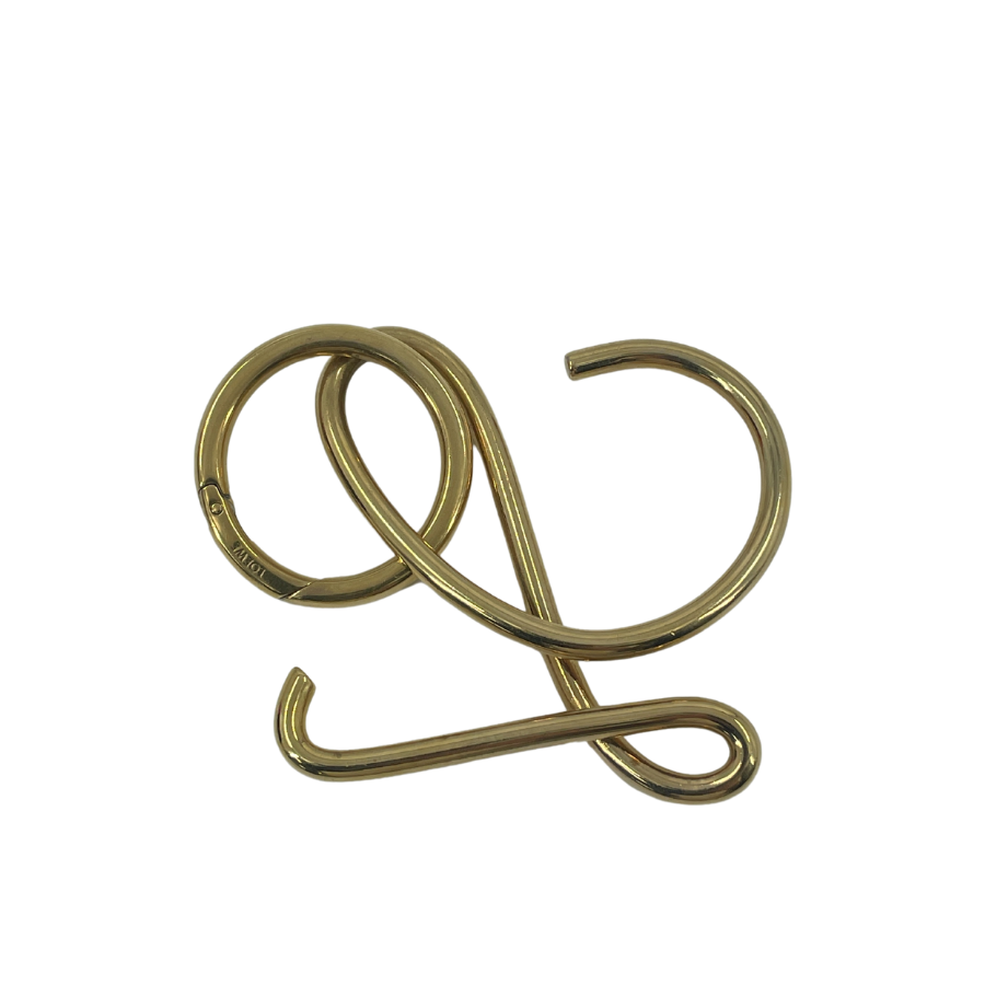 LOEWE Gold Logo Key Ring