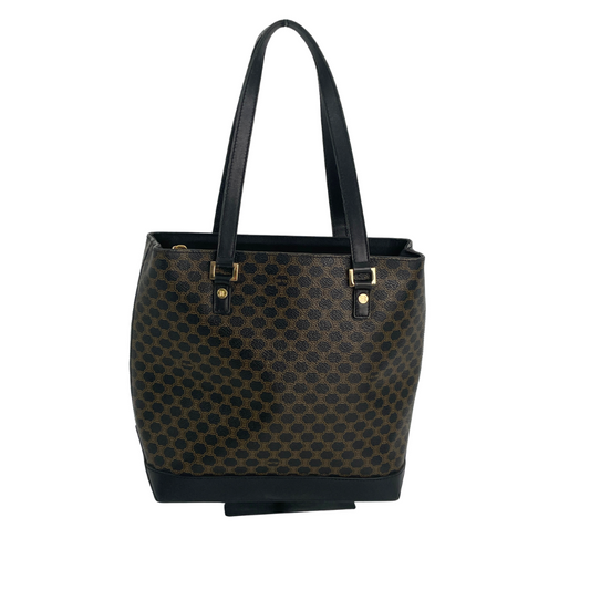 CELINE　マカダム　PVC　トート　黒