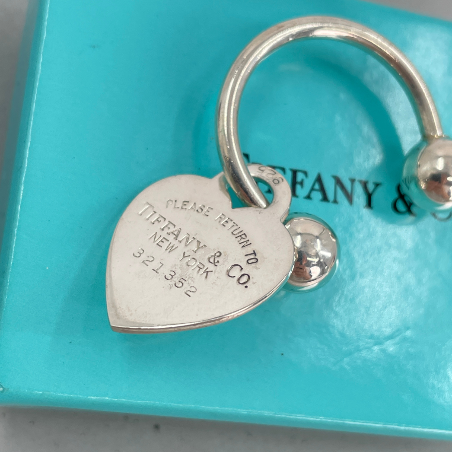 TIFFANY　ハートモチーフ　キーリング
