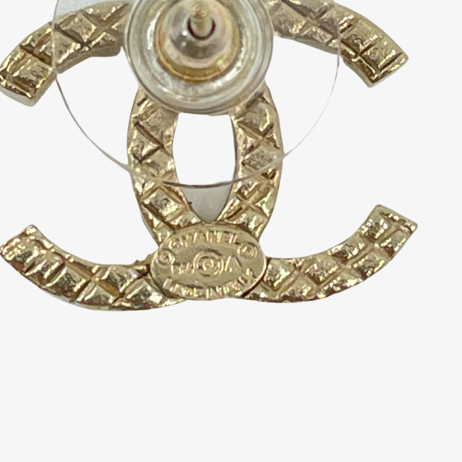CHANEL Coco Mark Gold Earring