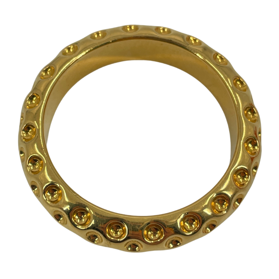 HERMES Gold Scarf Ring GP