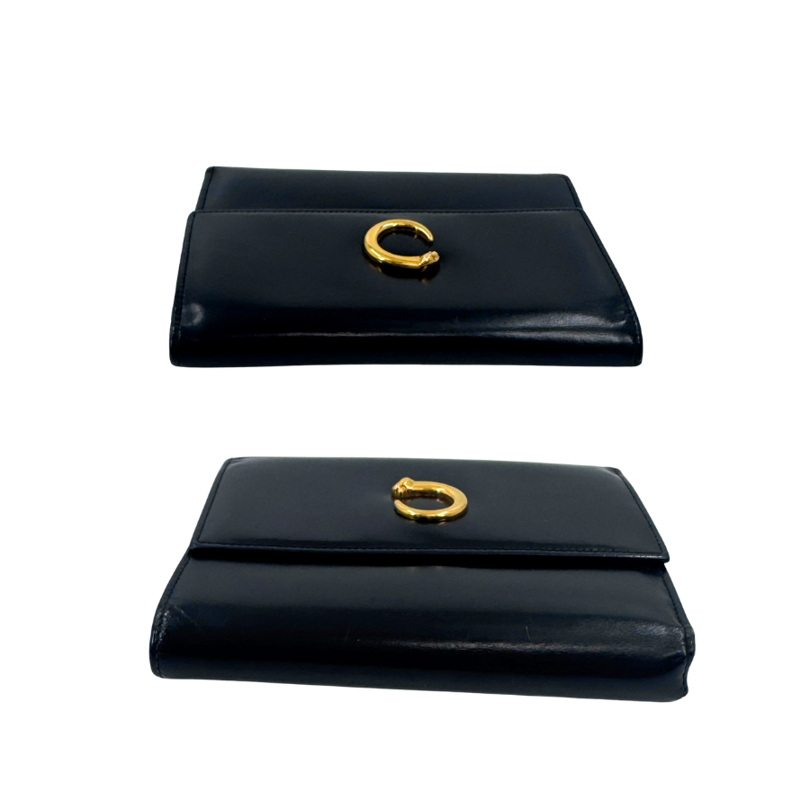 Cartier　２つ折り長財布　サファイア