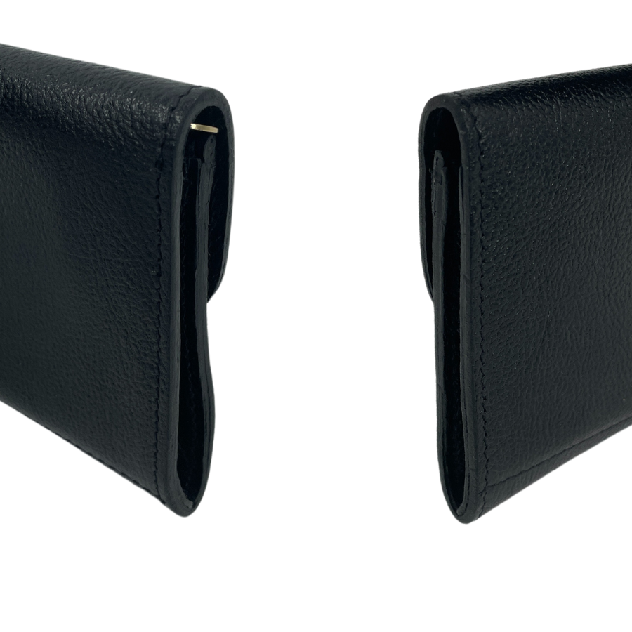 IL BISONTE Bifold Leather Wallet Black