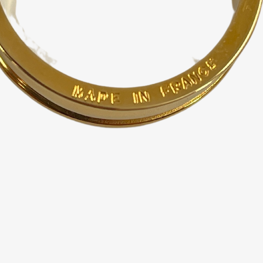 HERMES Belt Gold Scarf Ring